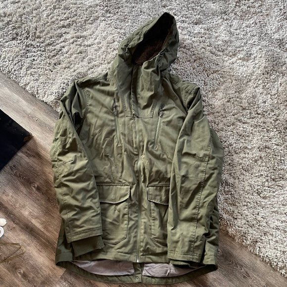 Bench Men's XL Army Olive Green Khaki Winter Jacket - Picture 2 of 14